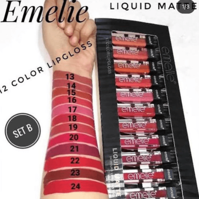 Emelie Lip Gloss Set B Red Or Dark Setting