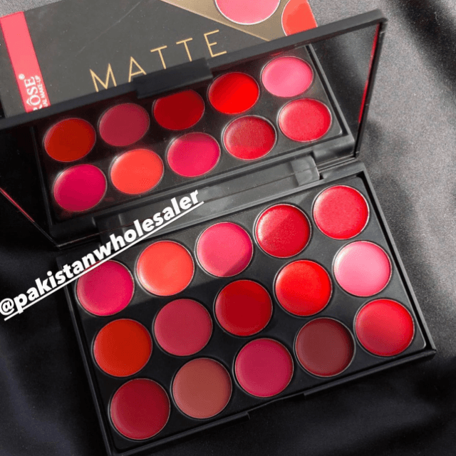 Miss Rose Lip Palette 15 Colours