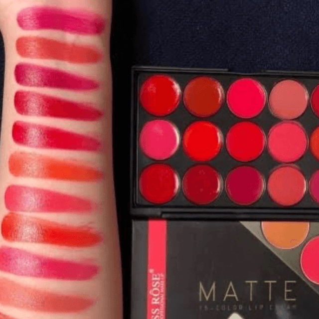 Miss Rose Lip Palette 15 Colours