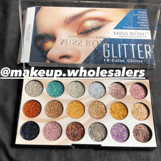 Miss Rose 18 Color Glitter Palette