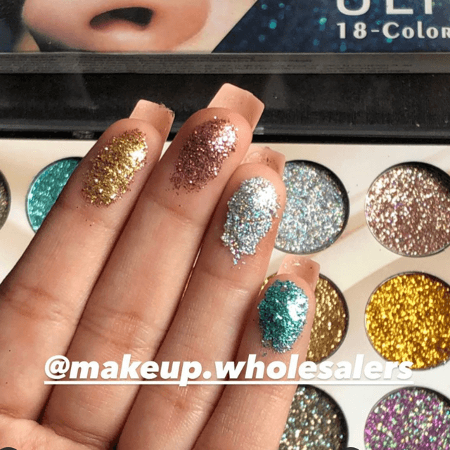 Miss Rose 18 Color Glitter Palette