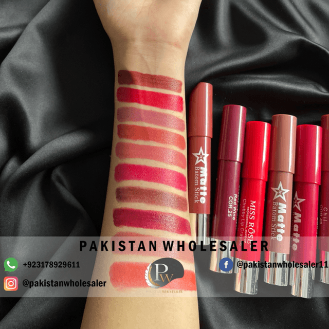 Miss Rose Crayon Lipsticks Pack of 10