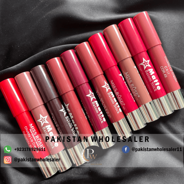 Miss Rose Crayon Lipsticks Pack of 10