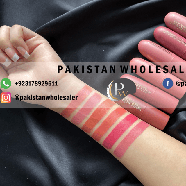 Miss Rose Pack of 6 Bullet Nude Lipsticks Set