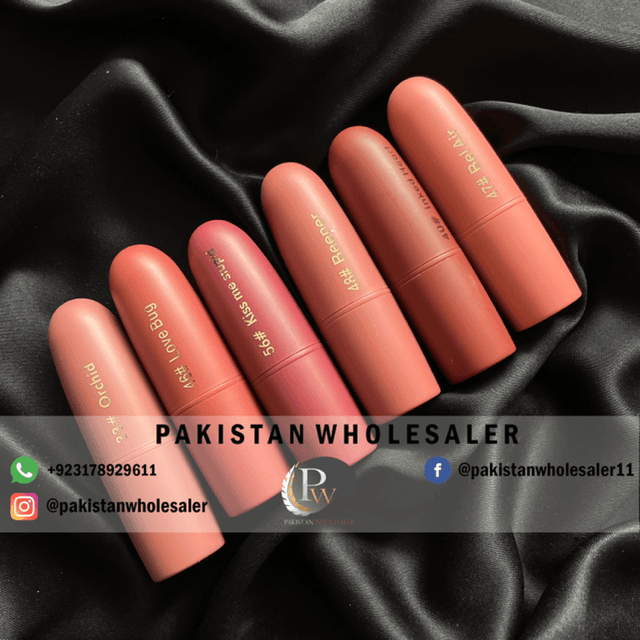 Miss Rose Pack of 6 Bullet Nude Lipsticks Set