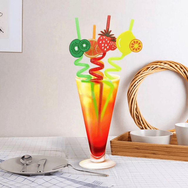 Pack of 4 Fruity Straws