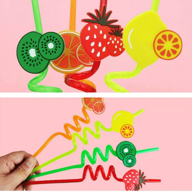 Pack of 4 Fruity Straws