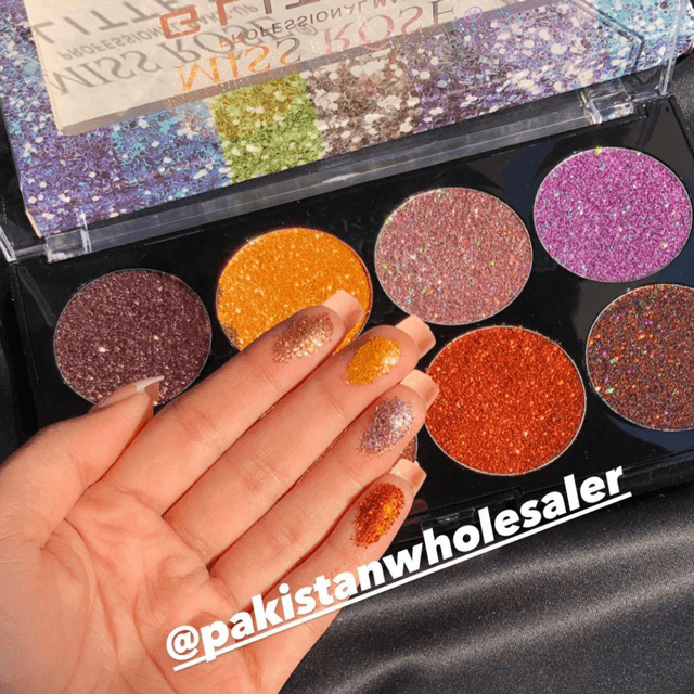 Miss Rose 10 Colour Glitter Palette