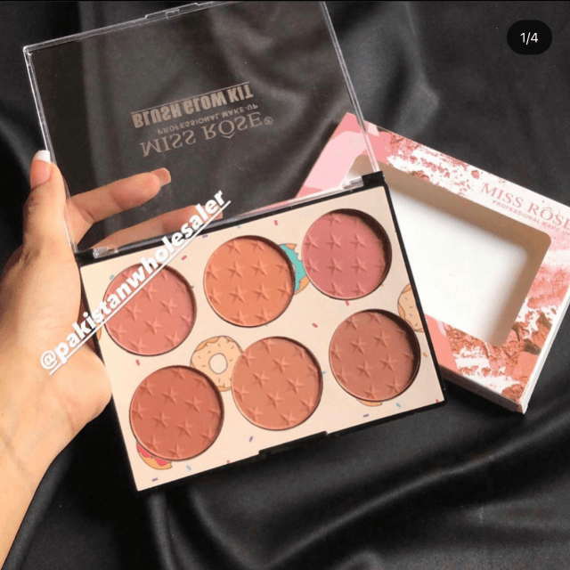 Miss Rose 6 in 1 Blushon Kit
