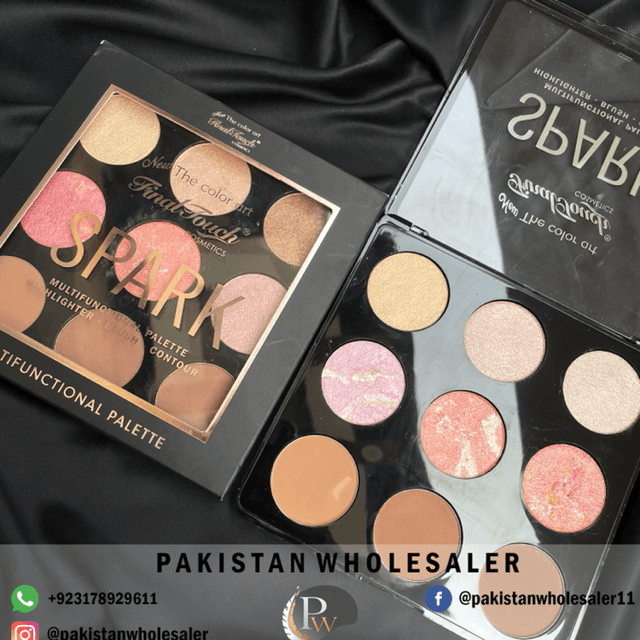Final Touch SPARK Highlighter + Blush + Contour Palette