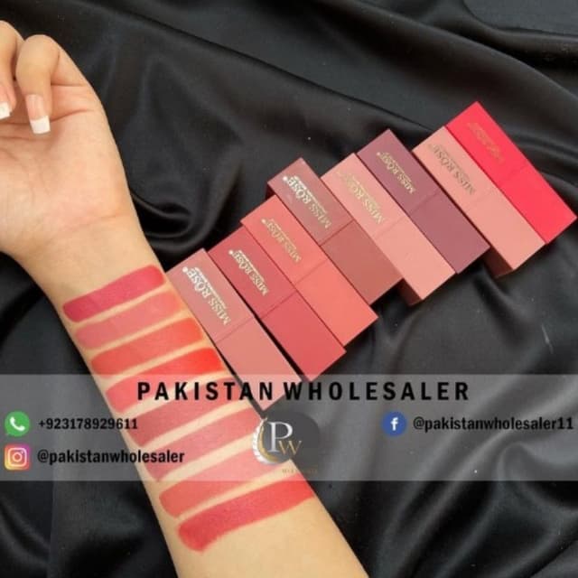 Miss Rose Pack of 8 Vit E Lipsticks